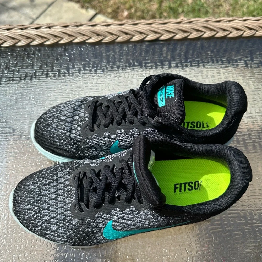 Nike Air Max Black & Teal Running Shoes, Air Max Sequent 2, excellent condition - Picture 8 of 15